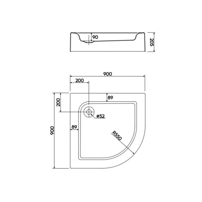 Душевой поддон KOLO STANDARD PLUS 90x90 xBN1490000