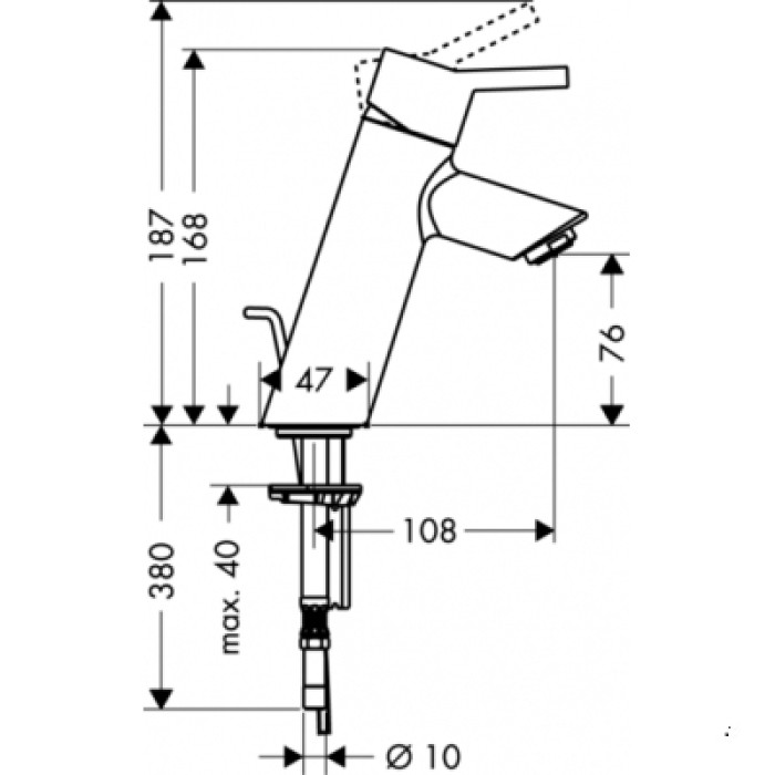 Смеситель для раковины Hansgrohe Talis 32040000