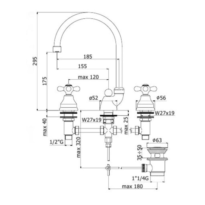 Смеситель для раковины Paffoni Iris-Viola (IRV054CR) Смеситель для раковины Paffoni Iris-Viola (IRV054CR)