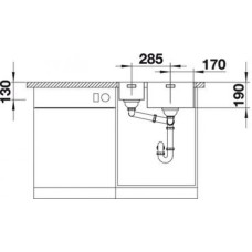 Мойка для кухни Blanco Andano 340/180-IF/A  525247