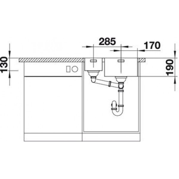 Мойка для кухни Blanco Andano 340/180-IF/A  525247