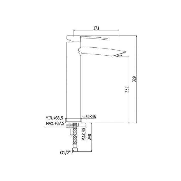 Смеситель для раковины Paffoni Berry BR081CR Смеситель для раковины Paffoni Berry BR081CR