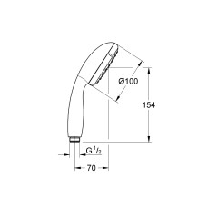 Grohe New Tempesta 100 Ручной душ 27852001