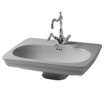 Керамическая раковина 68 см Artceram Civitas, grey acquarello (CIL001 34;00)