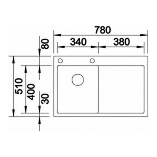 Мойка для кухни Blanco Claron 4 S-IF чаша слева 521624