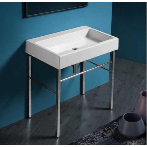 Керамическая раковина 91 см Simas Frozen U 90