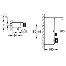 Термостат для душа GROHE Grohtherm SmartControl (34719000)