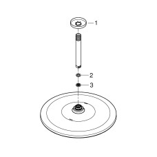Плитка керамогранит Grohe Rainshower 310 Mono Верхний душ 26560000 для пола