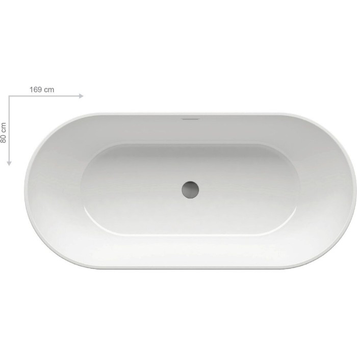 Ванна Ravak FREEDOM O 1690x800 отдельностоящая