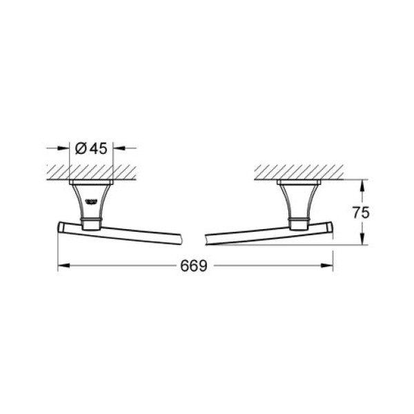 Держатель для полотенца Grohe Grandera (40629000)