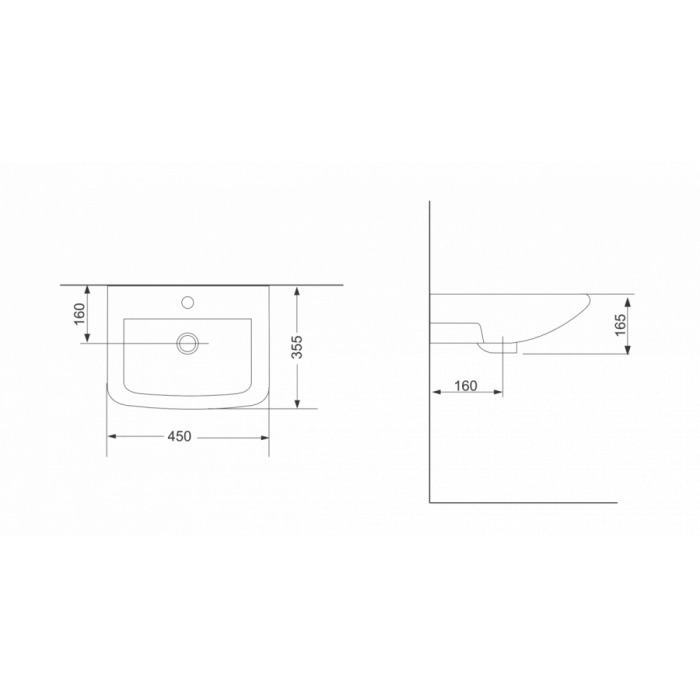 Раковина Devit Small 1013135 45 см Раковина Devit Small 1013135 45 см
