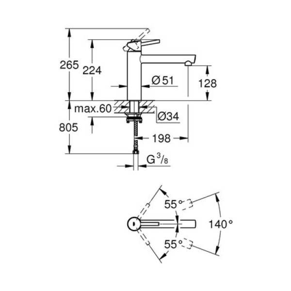 Смеситель для кухни Grohe Concetto 31210001