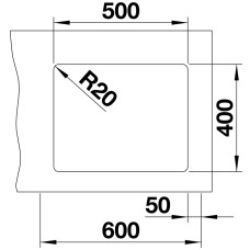 Мойка для кухни Blanco Etagon 500-U Silgranit кофе  522236