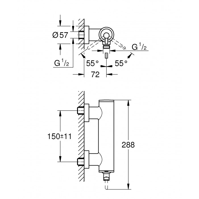 Grohe Atrio new Смеситель для душа (32650003)