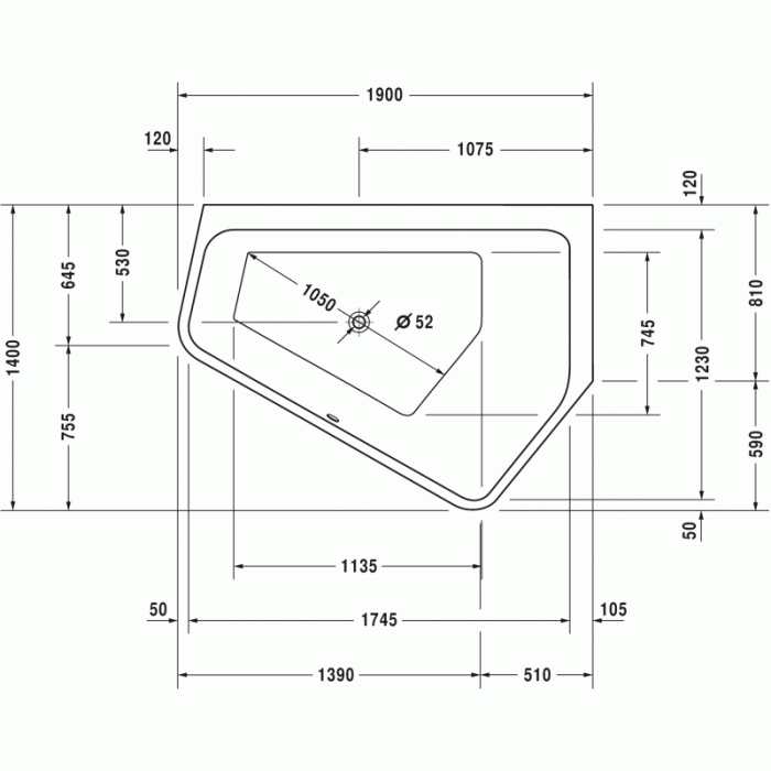 Paiova ванна асимметричная 190 см, правосторонняя 700393000000000 в интернет-магазине «Estet Room» Paiova ванна асимметричная 190 см, правосторонняя 700393000000000 в интернет-магазине «Estet Room»
