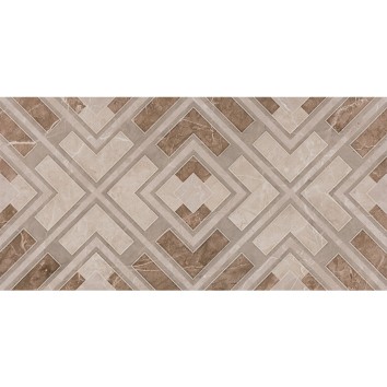 Плитка PRISSMACER CONCORD DEC. CREAM 7×600×300 под мрамор для ванной и кухни