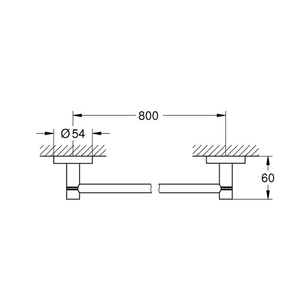 Grohe Essentials Держатель для банного полотенца 800 мм (40386DC1)