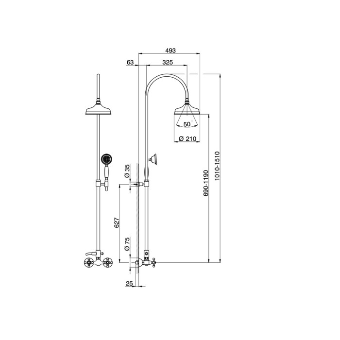 Плитка керамогранит Душевая система Devit Charlestone AC004051G золото для пола Плитка керамогранит Душевая система Devit Charlestone AC004051G золото для пола
