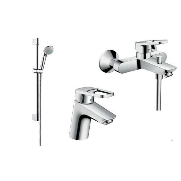 Набор смесителей для ванны Hansgrohe Logis Loop 1042017 (71150000+71244000+27728000)