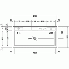 Nahho флоатинг-ванна прямоугольная 210 см 700285180001000 в интернет-магазине «Estet Room»