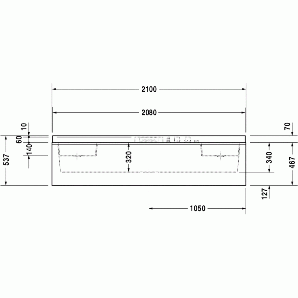 Nahho флоатинг-ванна прямоугольная 210 см 700285180001000 в интернет-магазине «Estet Room»