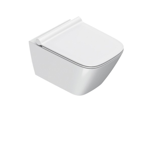 Подвесной безободковый унитаз Catalano Green NewFlush, bianco lucido