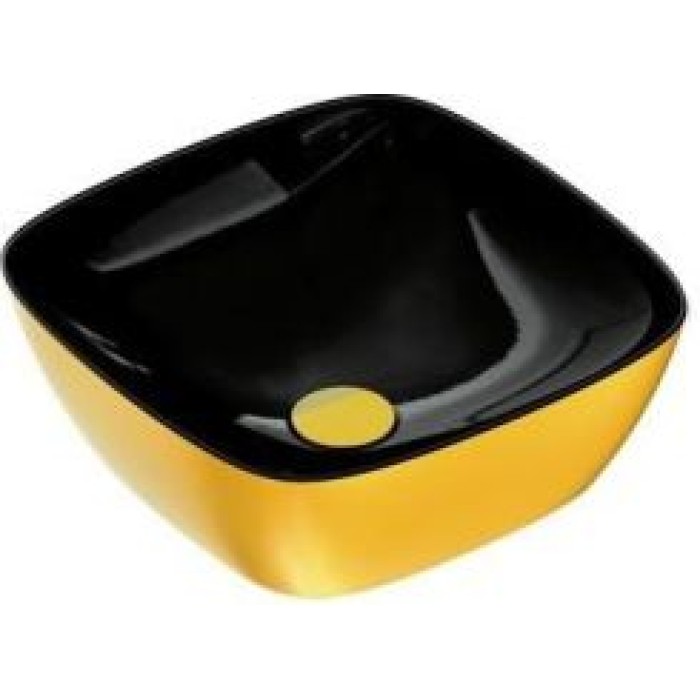 Керамическая раковина 40 см Catalano Gold&Silver, gold/black