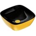 Керамическая раковина 40 см Catalano Gold&Silver, gold/black