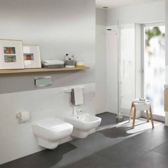 Унитаз подвесной Villeroy & Boch Joyce Directflush (5607R201) с сиденьем Soft Close (9M52S101)