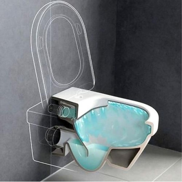Унитаз подвесной Villeroy & Boch Joyce Directflush (5607R201) с сиденьем Soft Close (9M52S101)