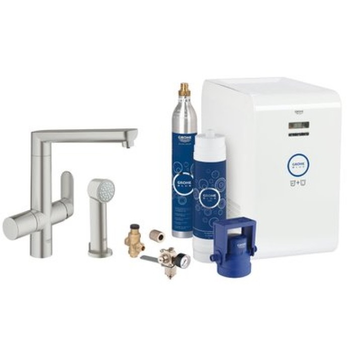 Смеситель со стартовым комплектом GROHE Blue Home K7 Professional 31355DC1