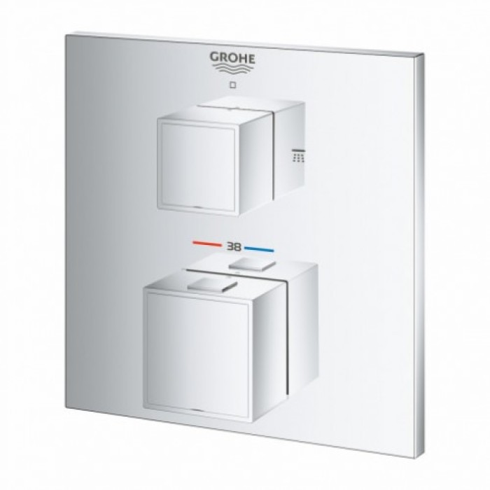 Grohe Grohtherm Cube Термостат для ванны с переключателем на 2 положения (24155000) Grohe Grohtherm Cube Термостат для ванны с переключателем на 2 положения (24155000)