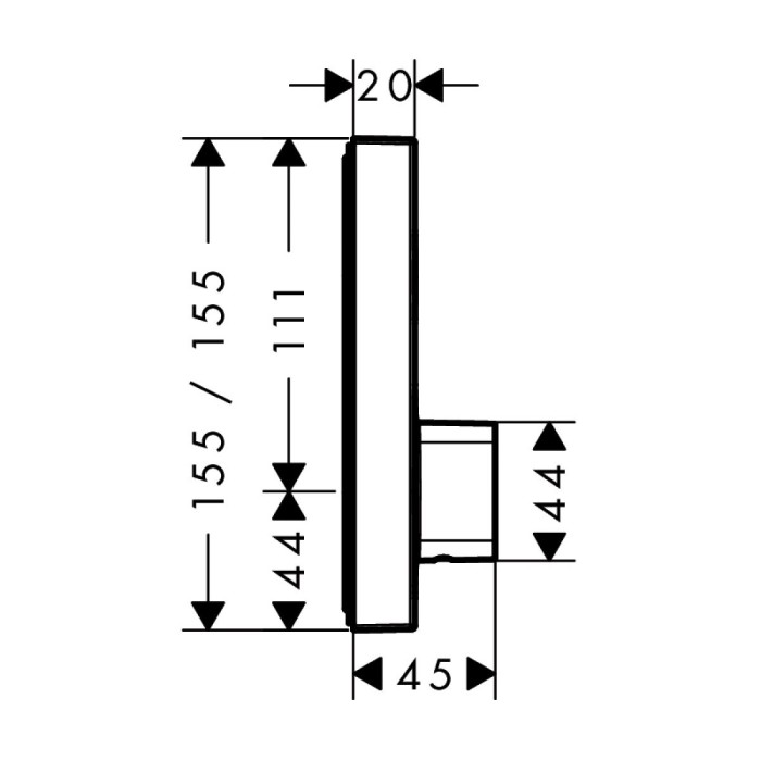 Термостат для душа Hansgrohe ShowerSelect 15767000
