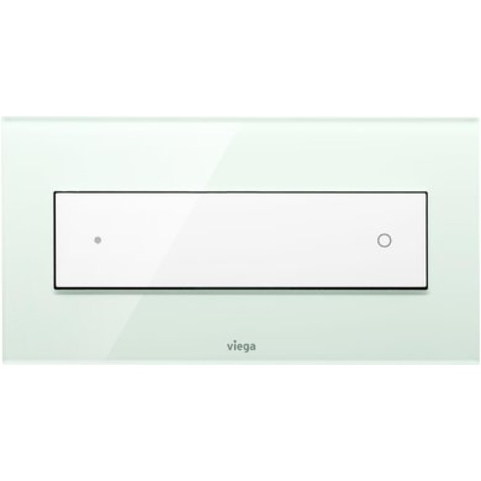 Клавиша смыва Viega Visign for Style 12 модель 8332.1, стекло прозр./зеленая мята, клавиша белая 690649