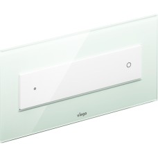 Клавиша смыва Viega Visign for Style 12 модель 8332.1, стекло прозр./зеленая мята, клавиша белая 690649