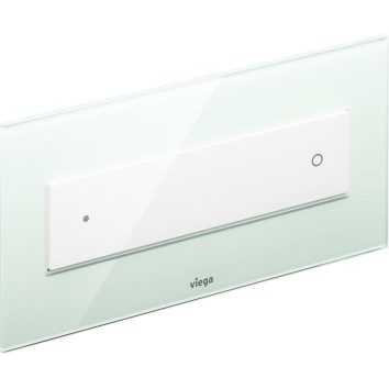 Клавиша смыва Viega Visign for Style 12 модель 8332.1, стекло прозр./зеленая мята, клавиша белая 690649