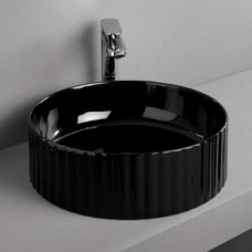 Керамическая раковина 44 см Artceram Millerighe, black glossy (OSL010 03;00)