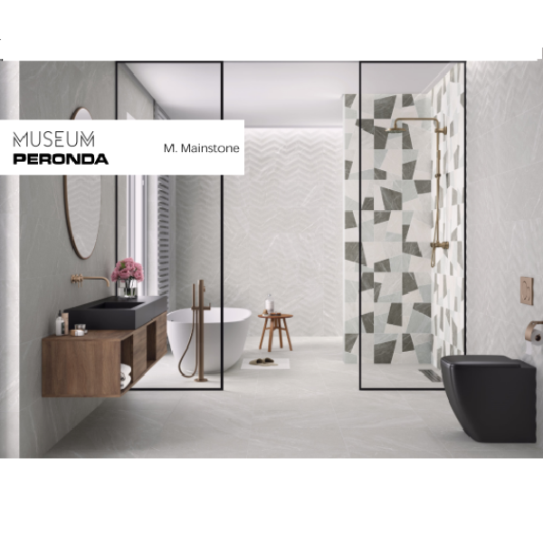 Керамогранит Плитка PERONDA M.MAINSTONE MAINSTONE CLOUD NT/90X90/C/R 10×900×900 под камень