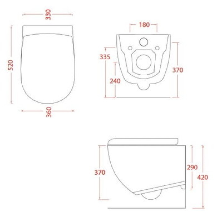 Подвесной унитаз безободковый Artceram File 2.0 (FLV004 01;00) white glossy