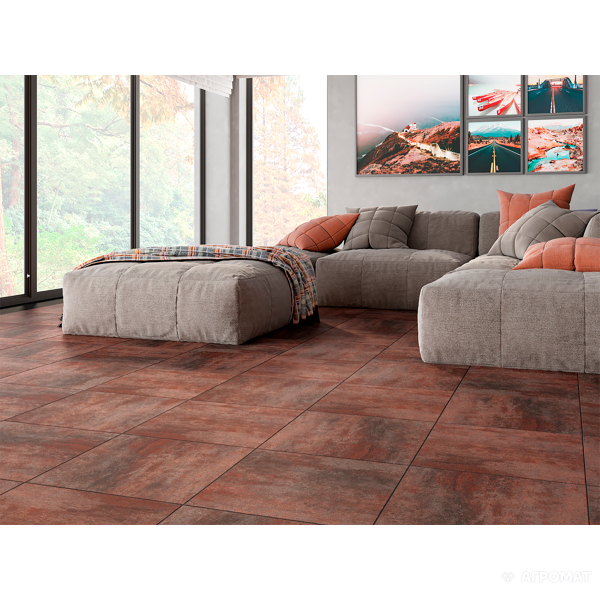 Керамогранит Cersanit Trendo BROWN 9×420×420 под бетон