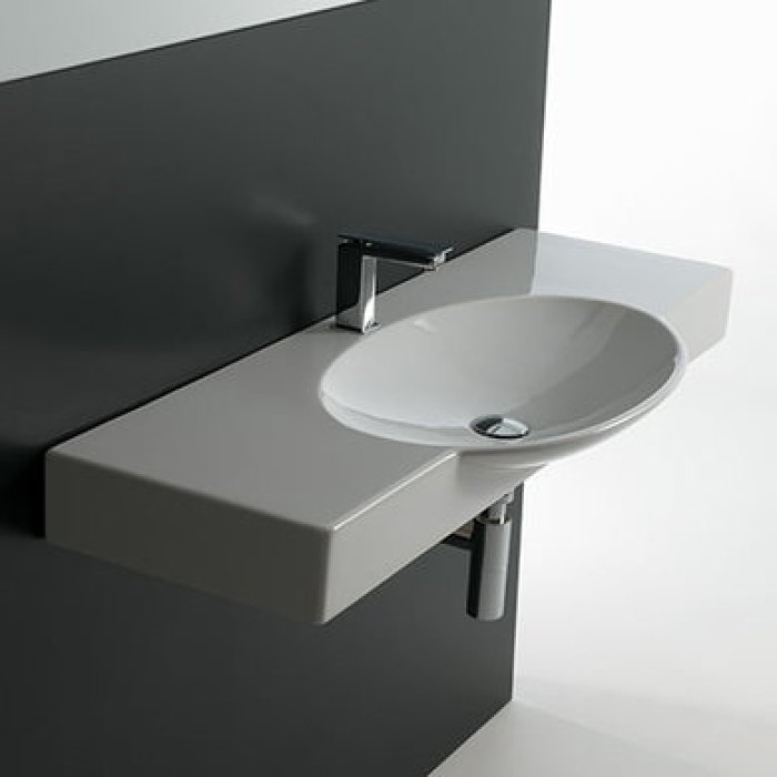 Керамическая раковина 120 см Artceram Swing, white glossy (SWL003 01;00)