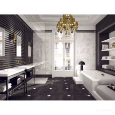 Керамогранит Marca Corona Deluxe 8718 DEx.DARK 60 RET 10×600×600 под мрамор