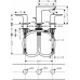 Смеситель для раковины на 3 отверстия Hansgrohe Talis E 71733000