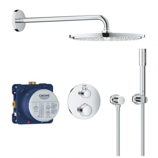 Плитка керамогранит Grohe Grohtherm Cosmopolitan Душевая система с Rainshower Cosmopolitan 310 (34731000) для пола