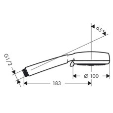 Ручной душ Hansgrohe Crometta 100 26823400