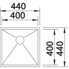 Мойка для кухни Blanco Zerox 400-U  521585