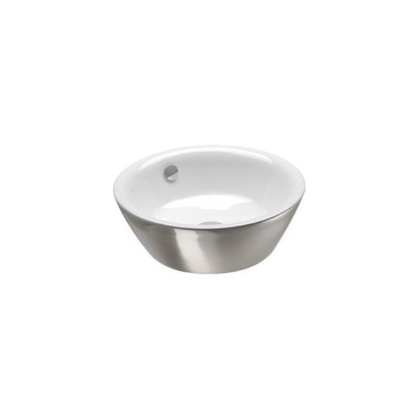 Керамическая раковина 42 см Catalano Gold&Silver, silver/white