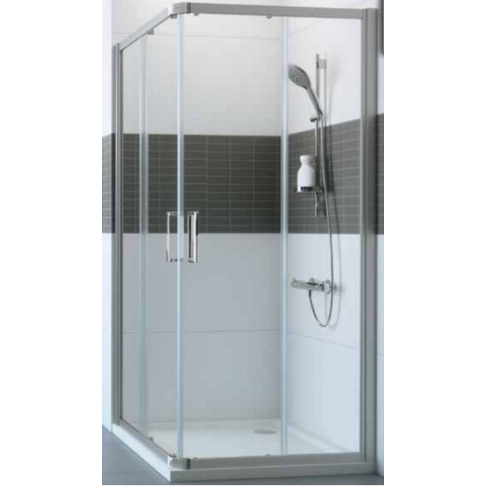 Huppe Classics 2 Квадратная кабина, 2х-секционная раздвижная дверь для углового входа 800 х 800 мм C20102.069.321