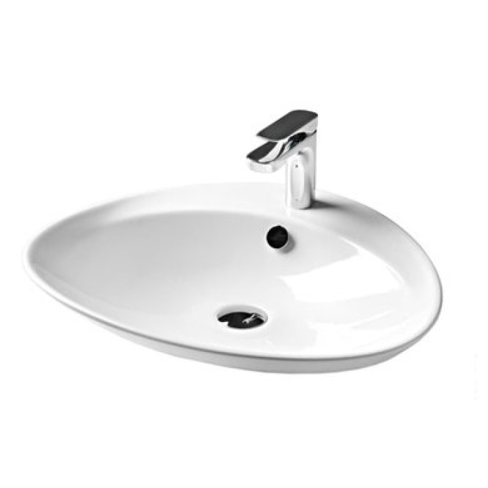 Керамическая раковина 59 см Artceram BS, white glossy (BSL001 01;00)