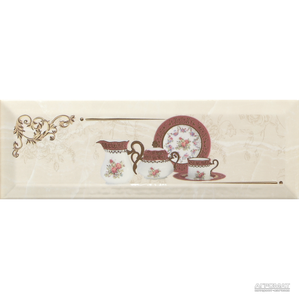 Плитка Monopole Ceramica Petra PRANZO GOLD C декор 8×300×100